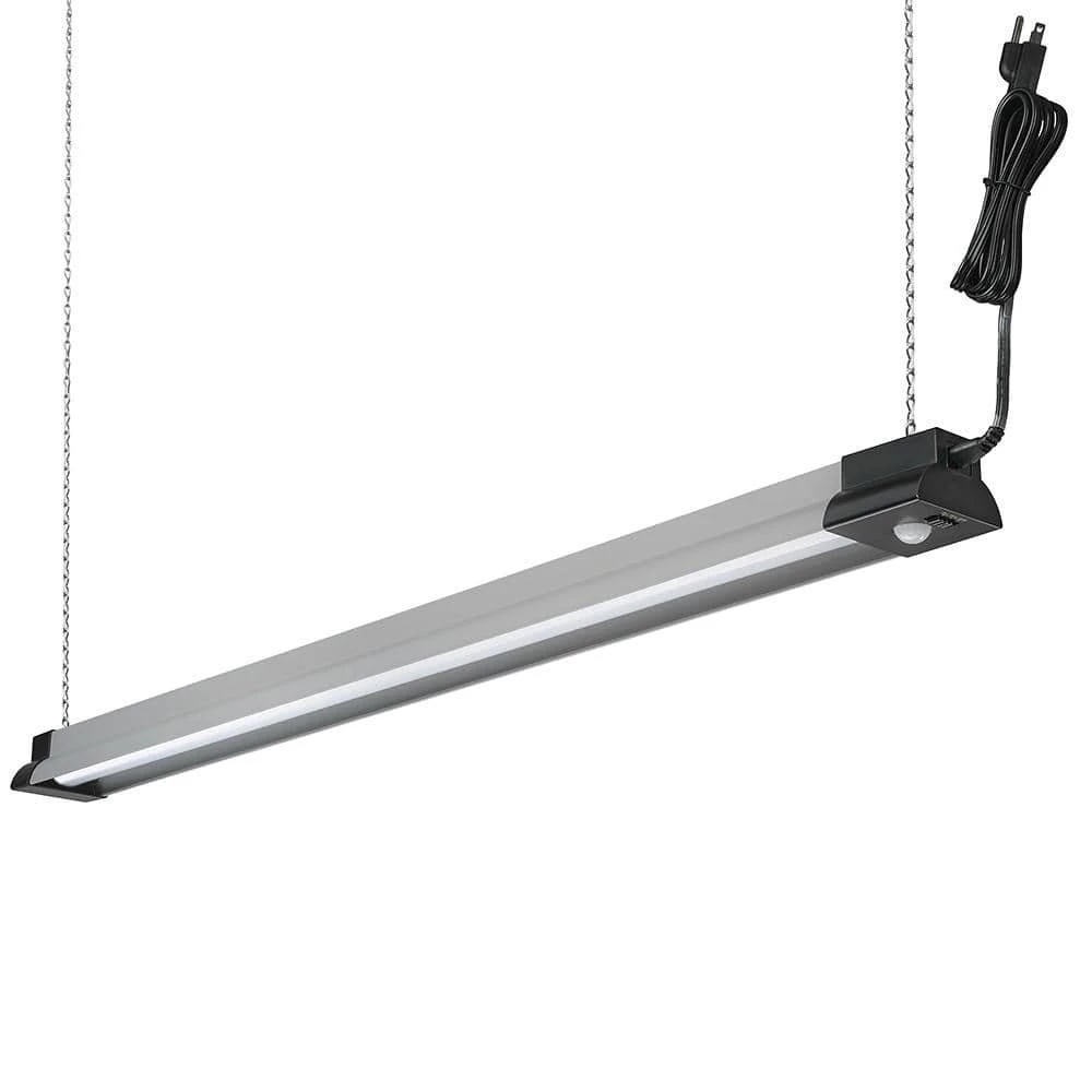 Commercial Electric 40 in. 64-Watt Equivalent Black Brushed Nickel PIR Motion Sensor LED Shop Light Linkable with Motion Timer 3000 Lumens 7 Commercial Electric 40 in. 64-Watt Equivalent Black Brushed Nickel PIR Motion Sensor LED Shop Light Linkable with Motion Timer 3000 Lumens - Image 5