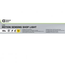 Commercial Electric 40 in. 64-Watt Equivalent Black Brushed Nickel PIR Motion Sensor LED Shop Light Linkable with Motion Timer 3000 Lumens 25 Commercial Electric 40 in. 64-Watt Equivalent Black Brushed Nickel PIR Motion Sensor LED Shop Light Linkable with Motion Timer 3000 Lumens -Commercial Electric Sales white commercial electric shop lights 55701191 fa 1000