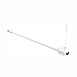 Commercial Electric 4 ft. 88-Watt Equivalent Integrated LED Utility White Shop Light with Pull Chain, Bright White