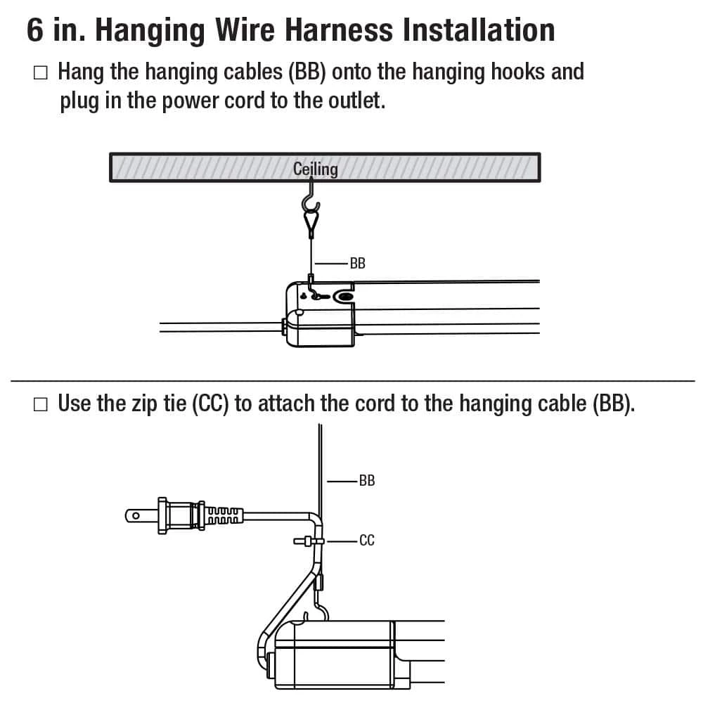Commercial Electric 3 ft. 1-Light 30-Watt Integrated LED White Utility Shop Light with Power Cord 7 Commercial Electric 3 ft. 1-Light 30-Watt Integrated LED White Utility Shop Light with Power Cord - Image 5