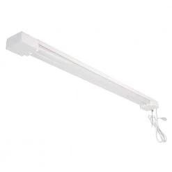 Commercial Electric 3 ft. 2-Light 45-Watt Integrated LED Utility White Shop Light