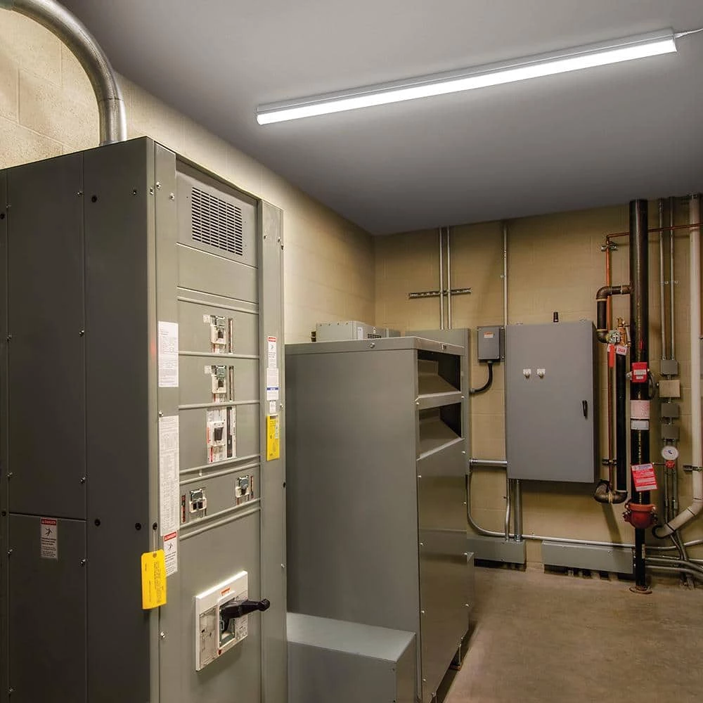 Commercial Electric 4 ft. 20-Watt Plug-in Direct Wire Integrated LED White Linkable Strip Light Fixture 1800 Lumens 4000K (4-Pack) 10 Commercial Electric 4 ft. 20-Watt Plug-in Direct Wire Integrated LED White Linkable Strip Light Fixture 1800 Lumens 4000K (4-Pack) - Image 8