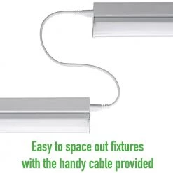 Commercial Electric 4 ft. 20-Watt Plug-in Direct Wire Integrated LED White Linkable Strip Light Fixture 1800 Lumens 4000K (4-Pack) 15 Commercial Electric 4 ft. 20-Watt Plug-in Direct Wire Integrated LED White Linkable Strip Light Fixture 1800 Lumens 4000K (4-Pack) -Commercial Electric Sales white commercial electric strip light fixtures 54261191 4pk a0 1000