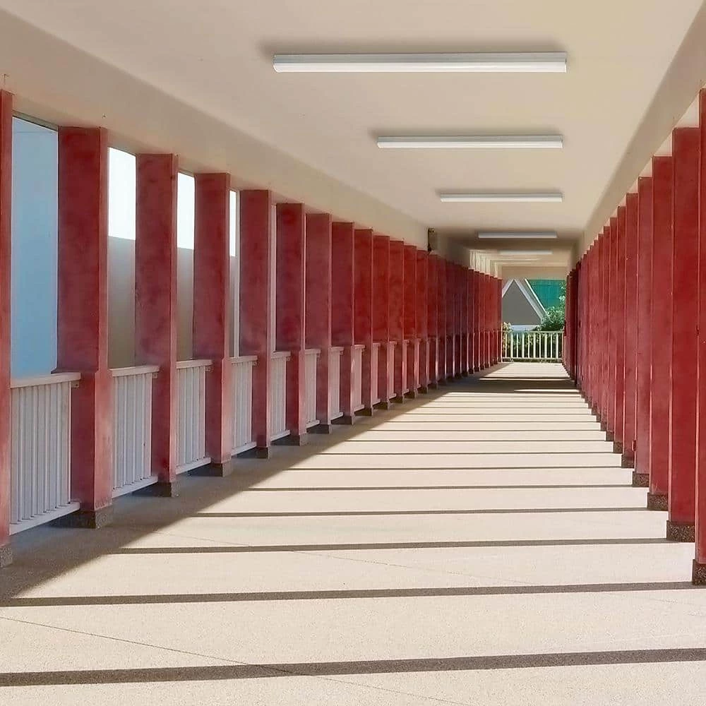 Commercial Electric 4 ft. 64-Watt Equivalent Direct Wire Integrated LED White Strip Light Fixture 3600 Lumens 4000K Bright White 5 Commercial Electric 4 ft. 64-Watt Equivalent Direct Wire Integrated LED White Strip Light Fixture 3600 Lumens 4000K Bright White - Image 3