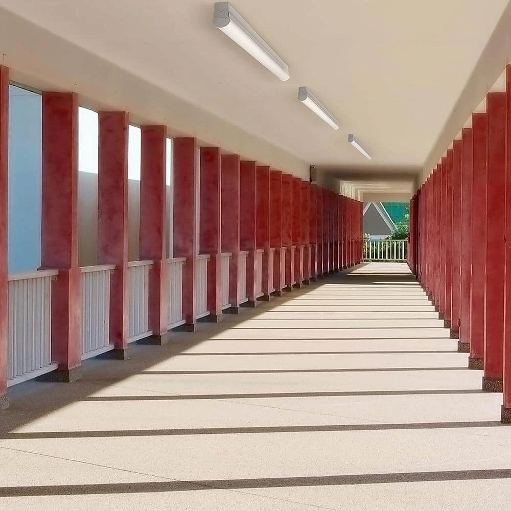 Commercial Electric 4 ft. 64-Watt Equivalent Direct Wire Integrated LED White Strip Light Fixture 3600 Lumens 4000K Bright White 6 Commercial Electric 4 ft. 64-Watt Equivalent Direct Wire Integrated LED White Strip Light Fixture 3600 Lumens 4000K Bright White - Image 4