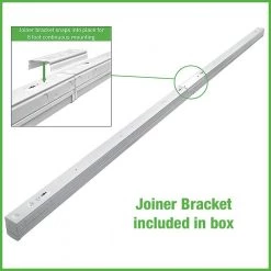 Commercial Electric Commercial 8 ft. (Two 4ft.) 440 Watt Equivalent Integrated LED White Multi-Volt Strip Light Fixture 11000 Lumen (4-Pack) -Commercial Electric Sales white commercial electric strip light fixtures 54598191 a 4pk 1d 1000