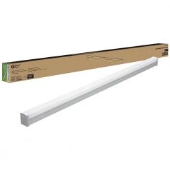 Commercial Electric 4 ft. 220-Watt Equivalent Integrated LED White Commercial Strip Light Fixture 4000K High Output 5500 Lumens -Commercial Electric Sales white commercial electric strip light fixtures 54598291 a 1f 1000