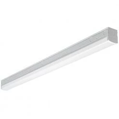 Commercial Electric 4 ft. 220-Watt Equivalent Integrated LED White Commercial Strip Light Fixture 4000K High Output 5500 Lumens