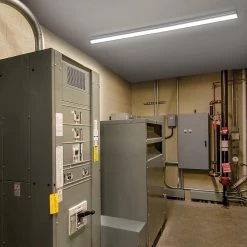 Commercial Electric 4 ft. 220-Watt Equivalent Integrated LED White Commercial Strip Light Fixture 4000K High Output 5500 Lumens -Commercial Electric Sales white commercial electric strip light fixtures 54598291 a c3 1000