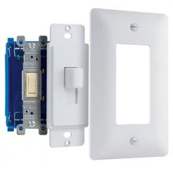 Commercial Electric 1-Gang or Multi-Gang Toggle Plastic Adapter Plate, White -Commercial Electric Sales white commercial electric toggle light switch plates ppaw t 4f 1000