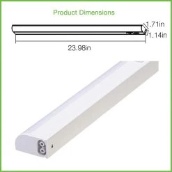 Commercial Electric 24 in. 11-Watt Plug-In Color Changing LED Under Cabinet Light 3-Position Switch Linkable 700 Lumens Cords Included -Commercial Electric Sales white commercial electric under cabinet lights 54194202 1f 1000