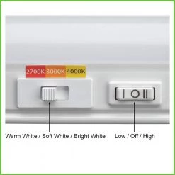 Commercial Electric 24 in. 11-Watt Plug-In Color Changing LED Under Cabinet Light 3-Position Switch Linkable 700 Lumens Cords Included -Commercial Electric Sales white commercial electric under cabinet lights 54194202 40 1000