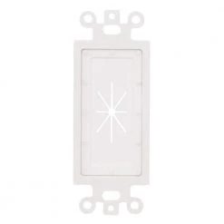 Commercial Electric Flexible Decor Insert - White -Commercial Electric Sales white commercial electric wall plate accessories 5086 wh 40 1000