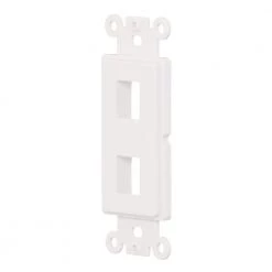 Commercial Electric 2-Port Decor Data Wall Plate Insert - White -Commercial Electric Sales white commercial electric wall plate accessories 5152 wh a0 1000