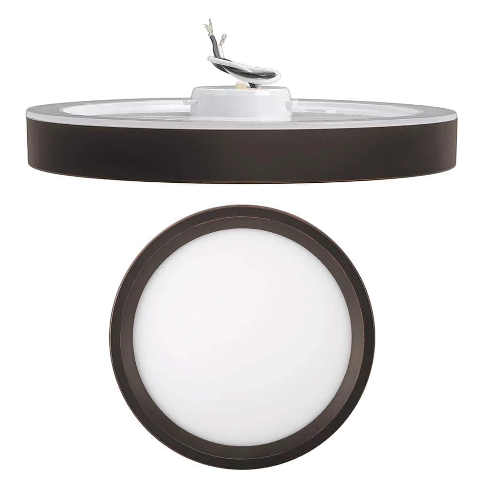 Commercial Electric 9 inch Color Selectable LED Flush Mount w/ Night Light Feature Optional White and Oil Rubbed Bronze Trim Rings 13 Commercial Electric 9 inch Color Selectable LED Flush Mount w/ Night Light Feature Optional White and Oil Rubbed Bronze Trim Rings - Image 11