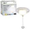 Commercial Electric 5 in. Closet Utility Light Lampholder with Pull Chain LED Flush Mount 650 Lumens 7-Watts 4000K Bright White -Commercial Electric Sales white pull chain commercial electric flush mount lights 564211410 64 1000